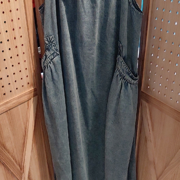 Casual Denim Maxi Dress - Picture 2 of 4